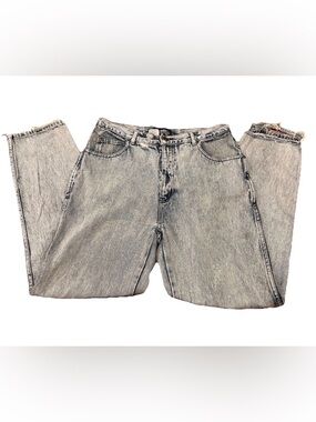 Vintage Expressions Acid Wash Jeans Mens 34x32 90s Grunge Distressed Skater Blue